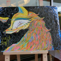 KAYADO！フリーにてアートパフォーマンス